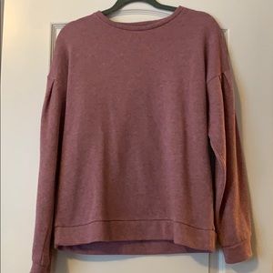 Shimmery pink casual sweater